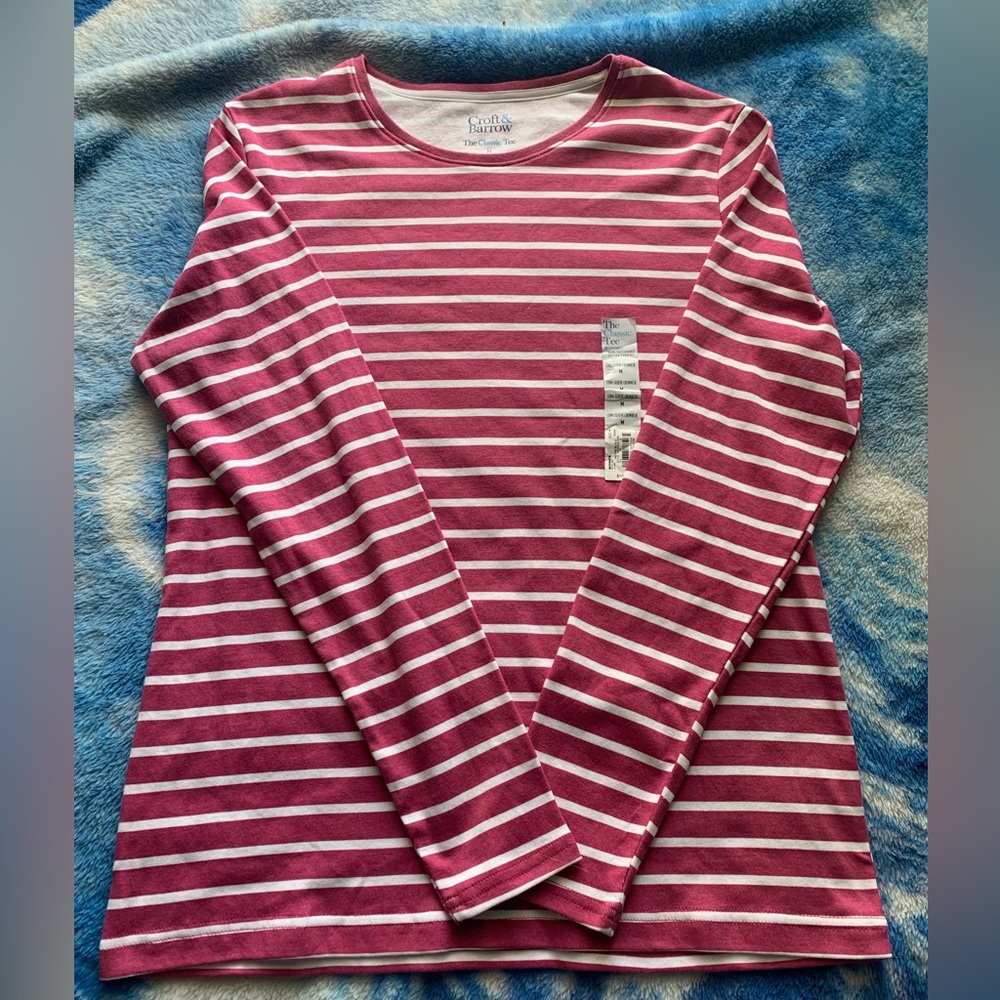 Croft & Barrow women’s classic tee shirt (long sleeve) Brand New